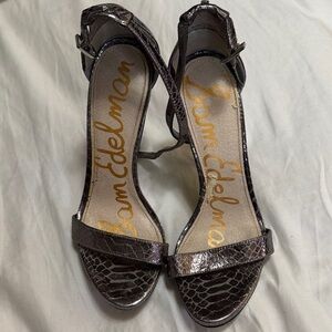 Sam Edelman Women's Shimmering Silver Heels